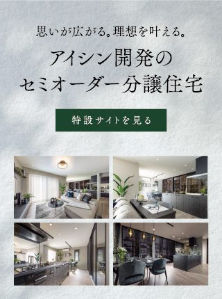 アイシン開発のセミオーダー分譲住宅／特設サイトを見る